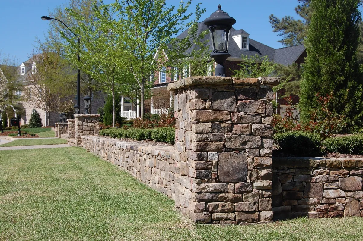 Retaining Wall Fence